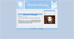 Desktop Screenshot of dieren.shopje.com