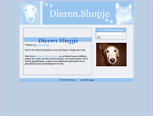 Tablet Screenshot of dieren.shopje.com